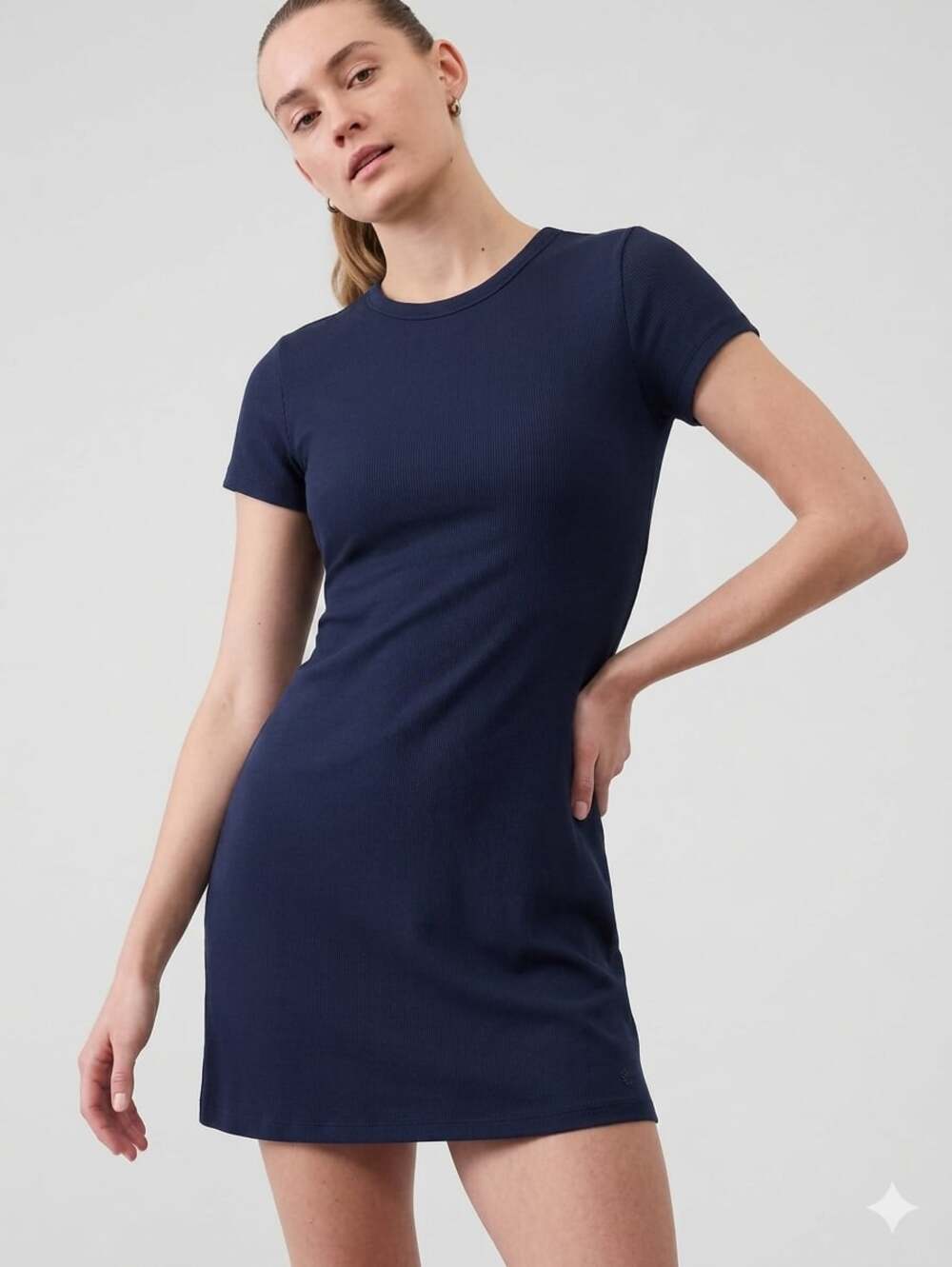 Athleta Signature Rib Tee Dress Size M